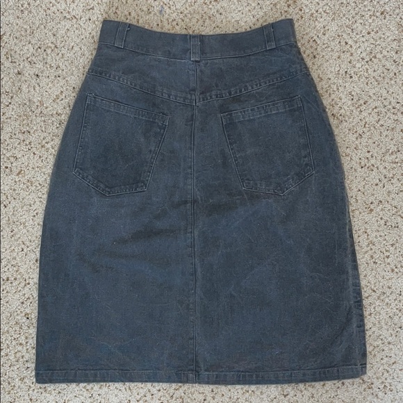 Vintage NWOT Grey High-Waisted Skirt - Picture 2 of 6